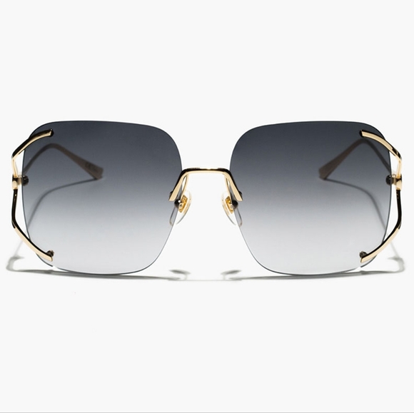 NEW WOMEN GUCCI SUNGLASSES GG0646S 001 SQUARE GUCCI EYEWEAR - Picture 4 of 10